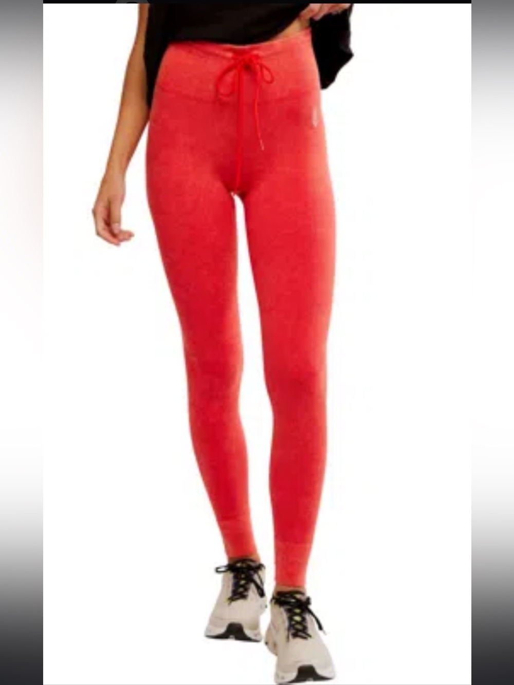 Free People Movement Performance High-Rise Red/Coral Leggings NWOT